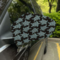 Blue And Black Sea Turtle Pattern Print Car Side Mirror Covers