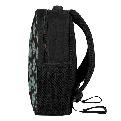 Blue And Black Sea Turtle Pattern Print Casual Backpack