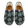 Blue And Black Sea Turtle Pattern Print Casual Shoes