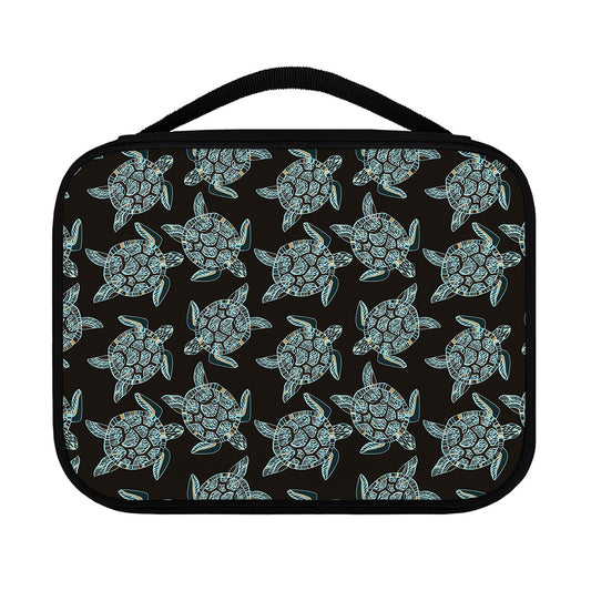 Blue And Black Sea Turtle Pattern Print Classic Bible Case