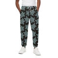 Blue And Black Sea Turtle Pattern Print Cotton Sweatpants