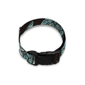 Blue And Black Sea Turtle Pattern Print Dog Collar