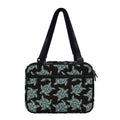 Blue And Black Sea Turtle Pattern Print Double Strap Bible Bag