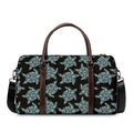 Blue And Black Sea Turtle Pattern Print Duffel Bag