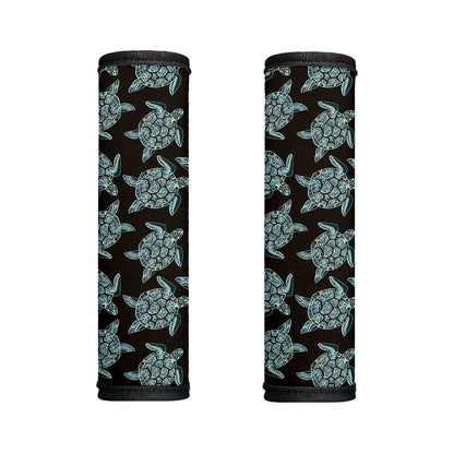 Blue And Black Sea Turtle Pattern Print Handle Covers
