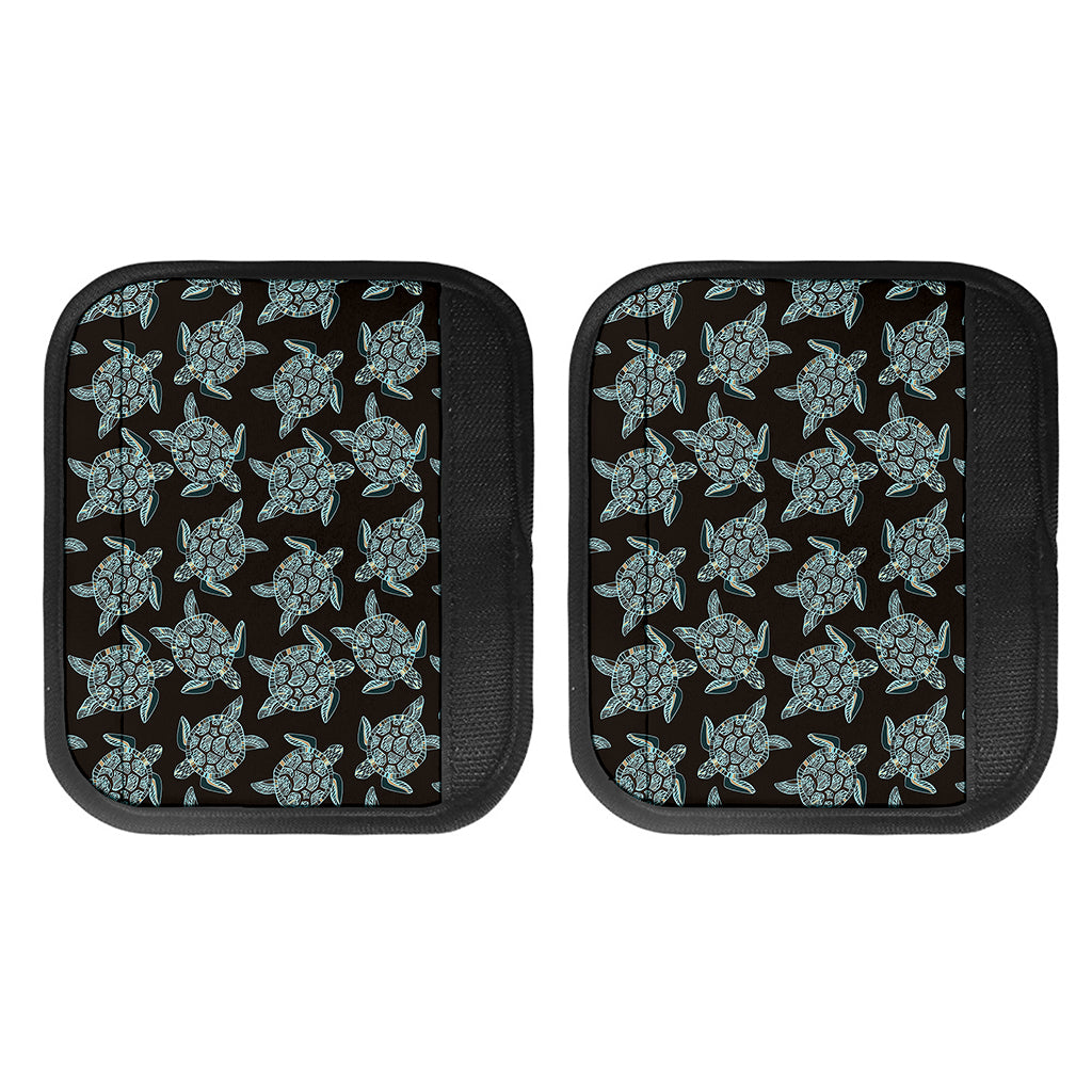 Blue And Black Sea Turtle Pattern Print Handle Covers