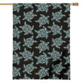 Blue And Black Sea Turtle Pattern Print House Flag
