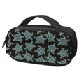 Blue And Black Sea Turtle Pattern Print Portable Cooler Travel Case