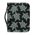 Blue And Black Sea Turtle Pattern Print Leather Bible Cover