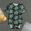 Blue And Black Sea Turtle Pattern Print Men's Bodysuit