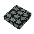 Blue And Black Sea Turtle Pattern Print Outdoor Seat Cushion Cover