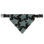 Blue And Black Sea Turtle Pattern Print Over The Collar Dog Bandana