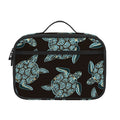 Blue And Black Sea Turtle Pattern Print Portable Lunch Bag