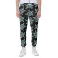 Blue And Black Sea Turtle Pattern Print Joggers