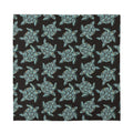 Blue And Black Sea Turtle Pattern Print Silk Bandana