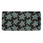 Blue And Black Sea Turtle Pattern Print Towel