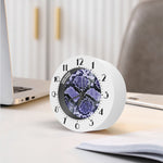 Blue And Black Snakeskin Print Alarm Clock
