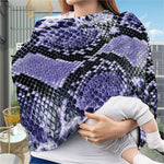 Blue And Black Snakeskin Print Baby Seat Cover