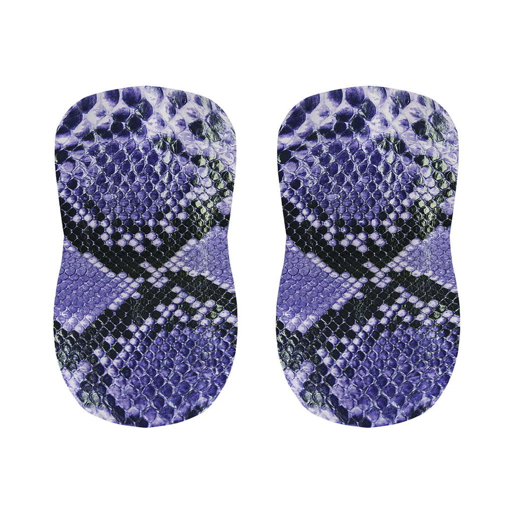 Blue And Black Snakeskin Print Bar Stool Covers