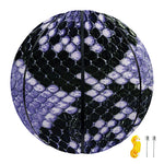Blue And Black Snakeskin Print Basketball