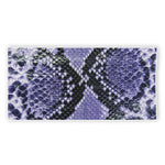 Blue And Black Snakeskin Print Beach Towel