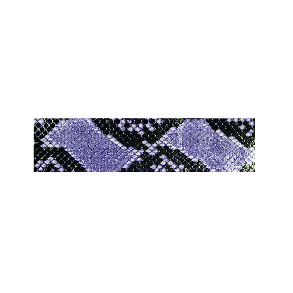 Blue And Black Snakeskin Print Bed Runner