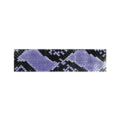 Blue And Black Snakeskin Print Bed Runner