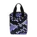 Blue And Black Snakeskin Print Bible Tote Bag