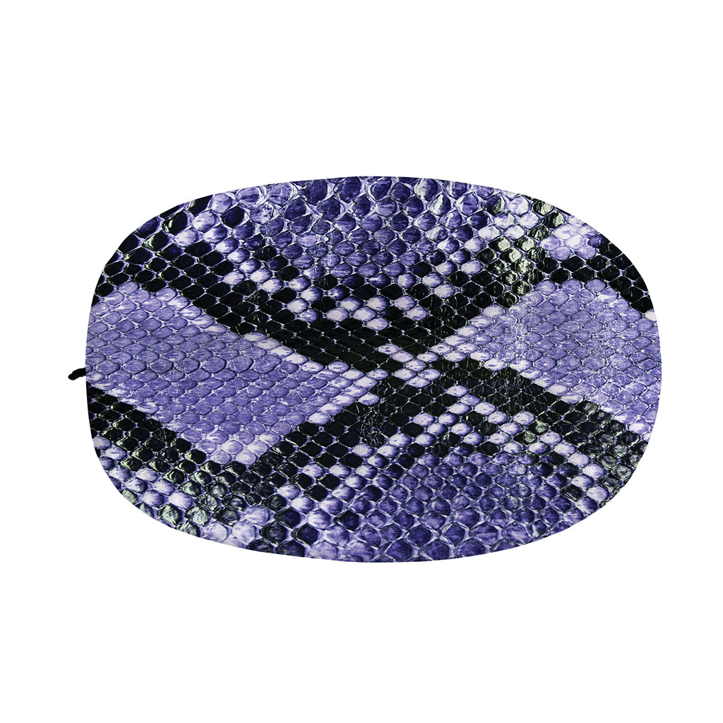 Blue And Black Snakeskin Print Car Side Mirror Covers