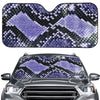 Blue And Black Snakeskin Print Car Windshield Sun Shade