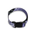 Blue And Black Snakeskin Print Dog Collar