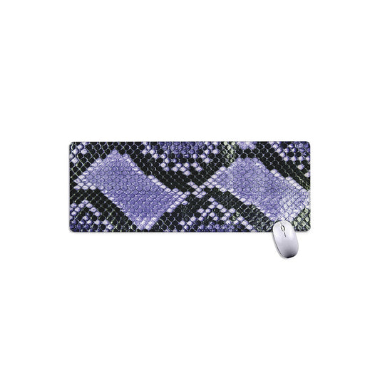 Blue And Black Snakeskin Print Extended Mouse Pad