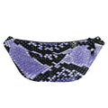 Blue And Black Snakeskin Print Fanny Pack