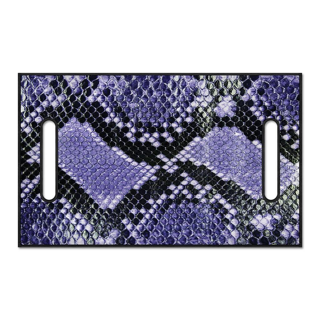 Blue And Black Snakeskin Print Golf Cart Seat Cover