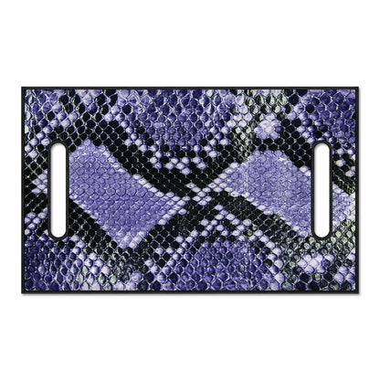 Blue And Black Snakeskin Print Golf Cart Seat Cover