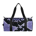 Blue And Black Snakeskin Print Gym Bag