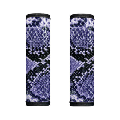 Blue And Black Snakeskin Print Handle Covers