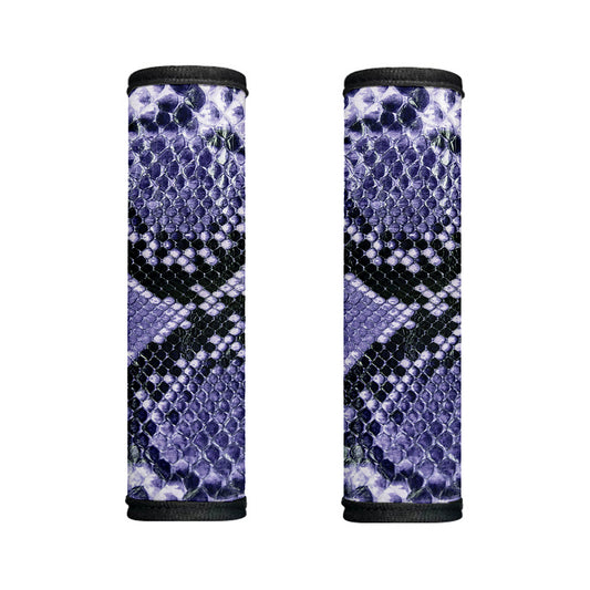 Blue And Black Snakeskin Print Handle Covers