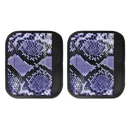 Blue And Black Snakeskin Print Handle Covers