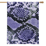 Blue And Black Snakeskin Print House Flag