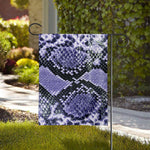 Blue And Black Snakeskin Print House Flag