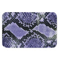 Blue And Black Snakeskin Print Indoor Door Mat