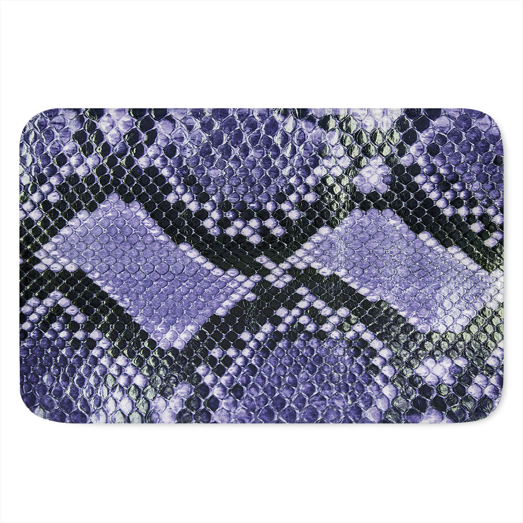 Blue And Black Snakeskin Print Indoor Door Mat