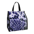 Blue And Black Snakeskin Print Insulated Lunch Tote