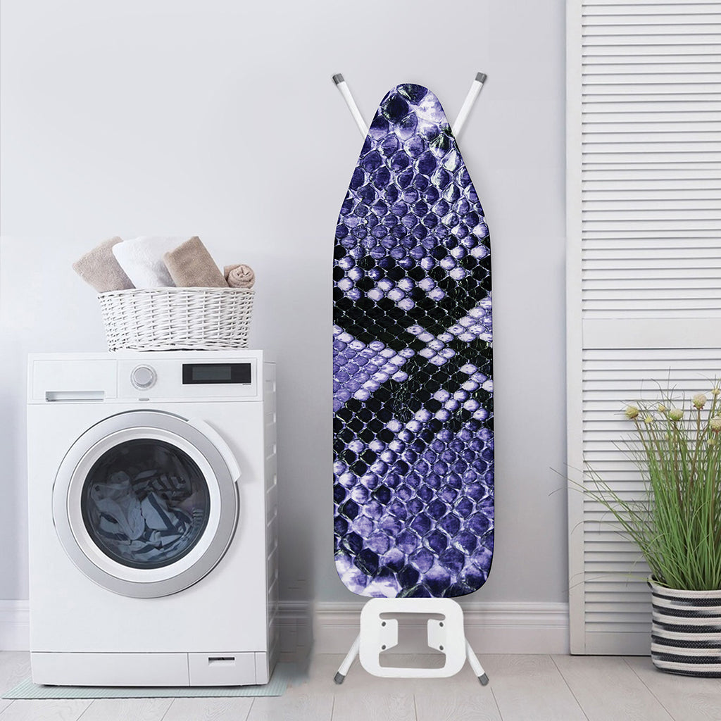 Blue And Black Snakeskin Print Ironing Board Cover