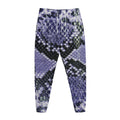 Blue And Black Snakeskin Print Jogger Pants