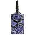 Blue And Black Snakeskin Print Luggage Tag