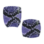 Blue And Black Snakeskin Print Office Chair Cover