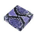 Blue And Black Snakeskin Print Outdoor Seat Cushion Cover