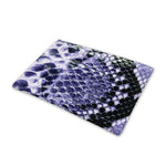 Blue And Black Snakeskin Print Pet Cooling Mat Cover